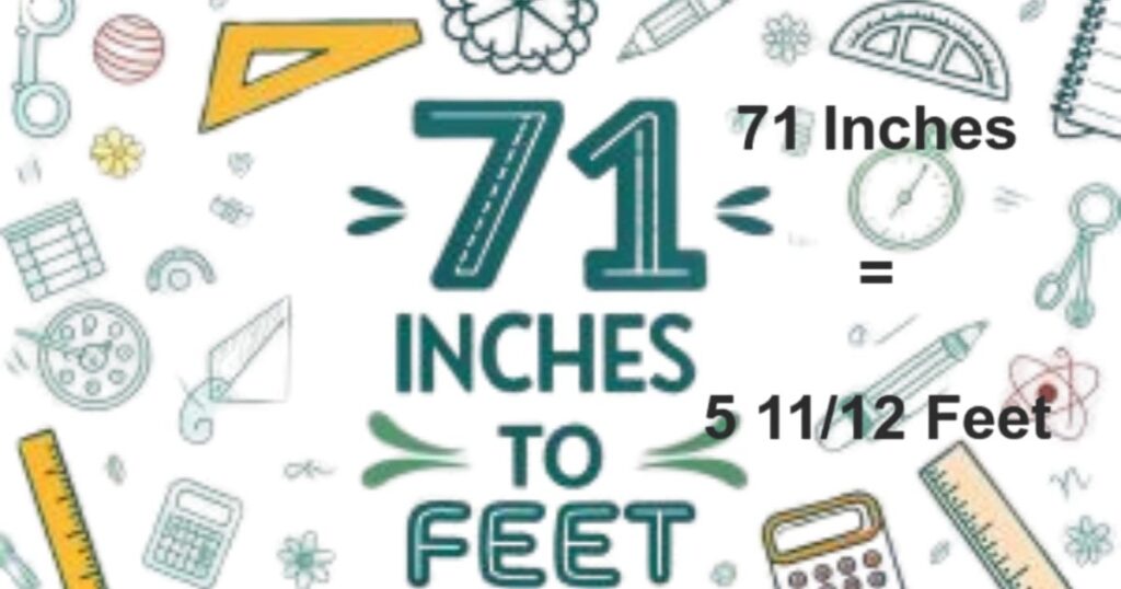 71 Inches In Feet