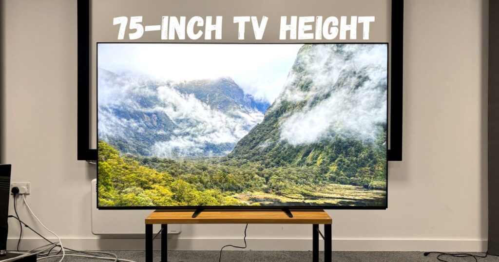 75-inch tv height