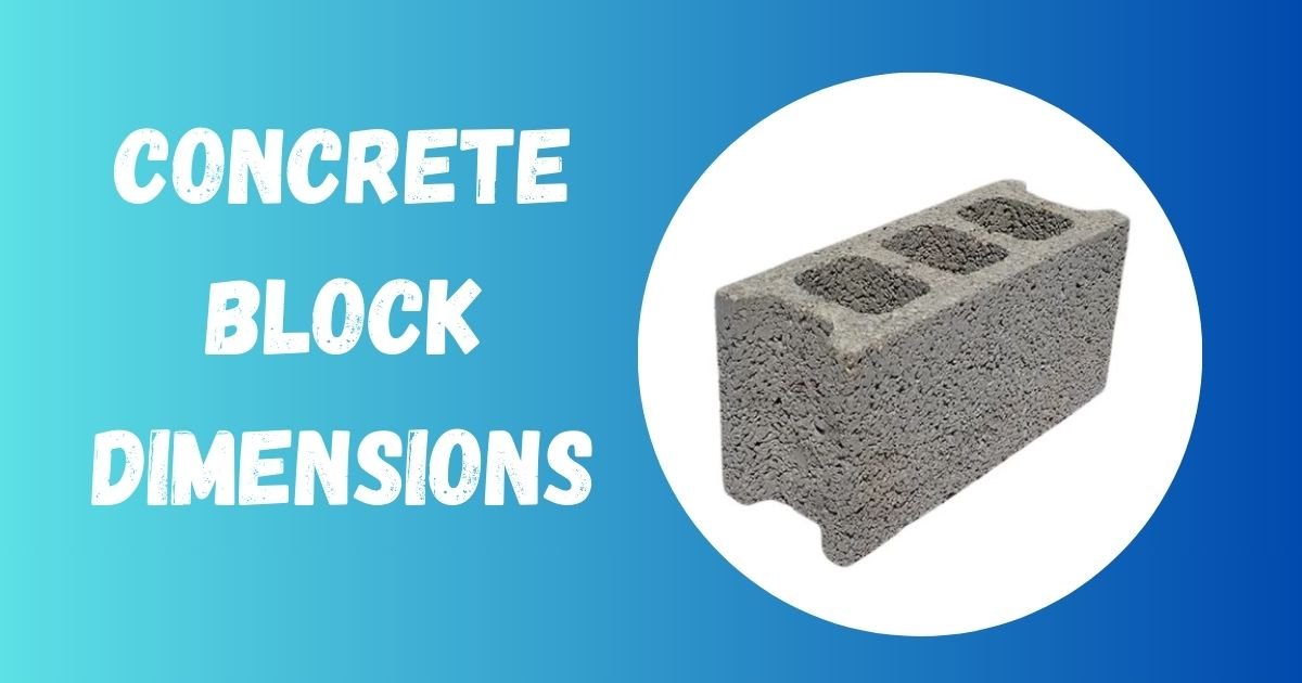 Concrete Block Dimensions